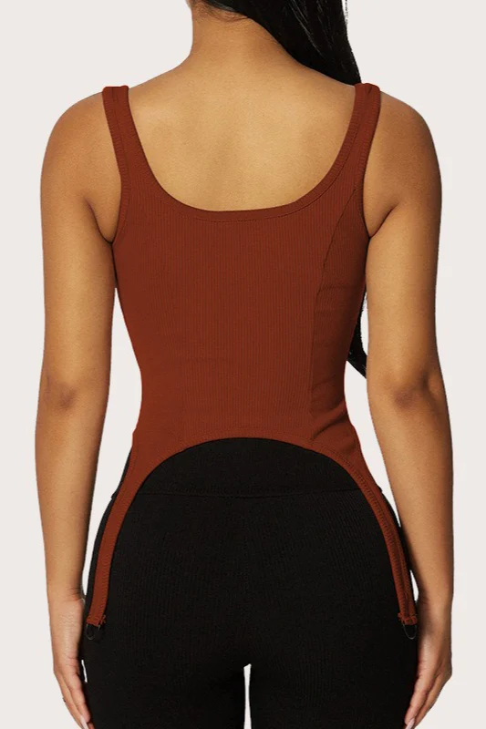 U Neck Zip Back Knit Top - Image 6