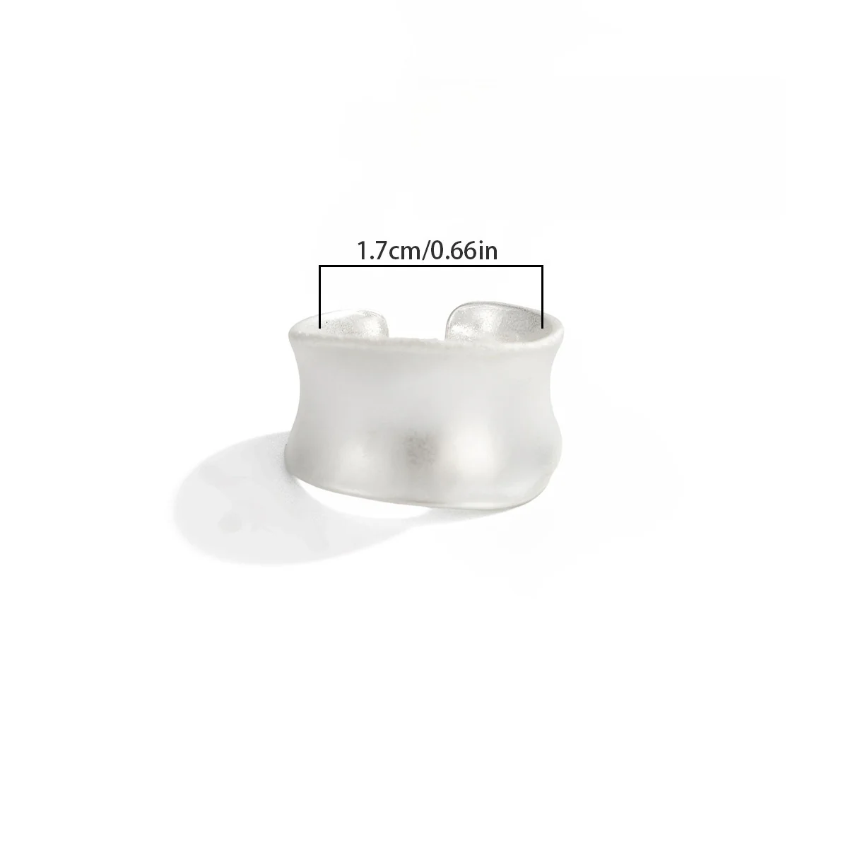 Unisex Irregular Geometric Open Knuckle Ring - Image 16
