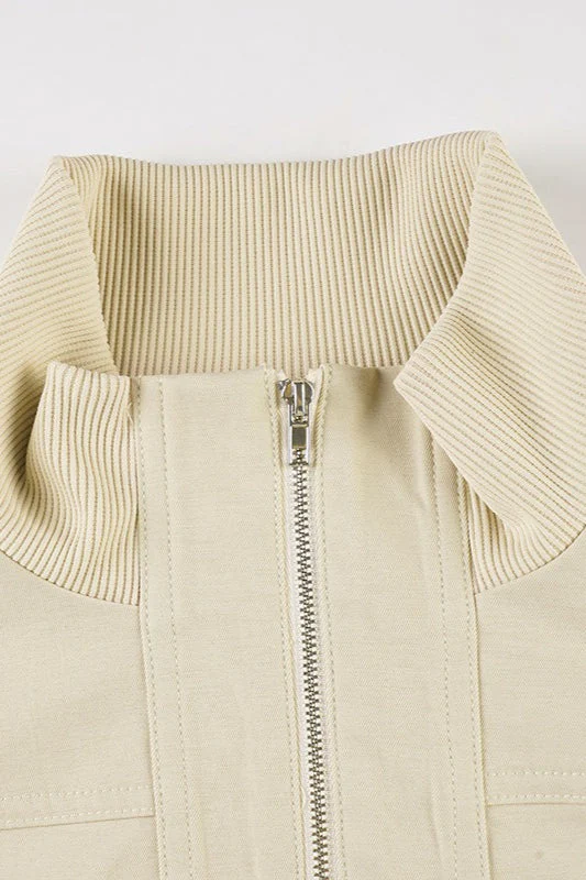 Utility Belted Stand Collar Jacket - Image 6