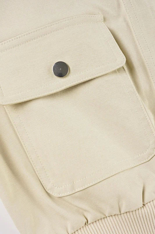 Utility Belted Stand Collar Jacket - Image 8