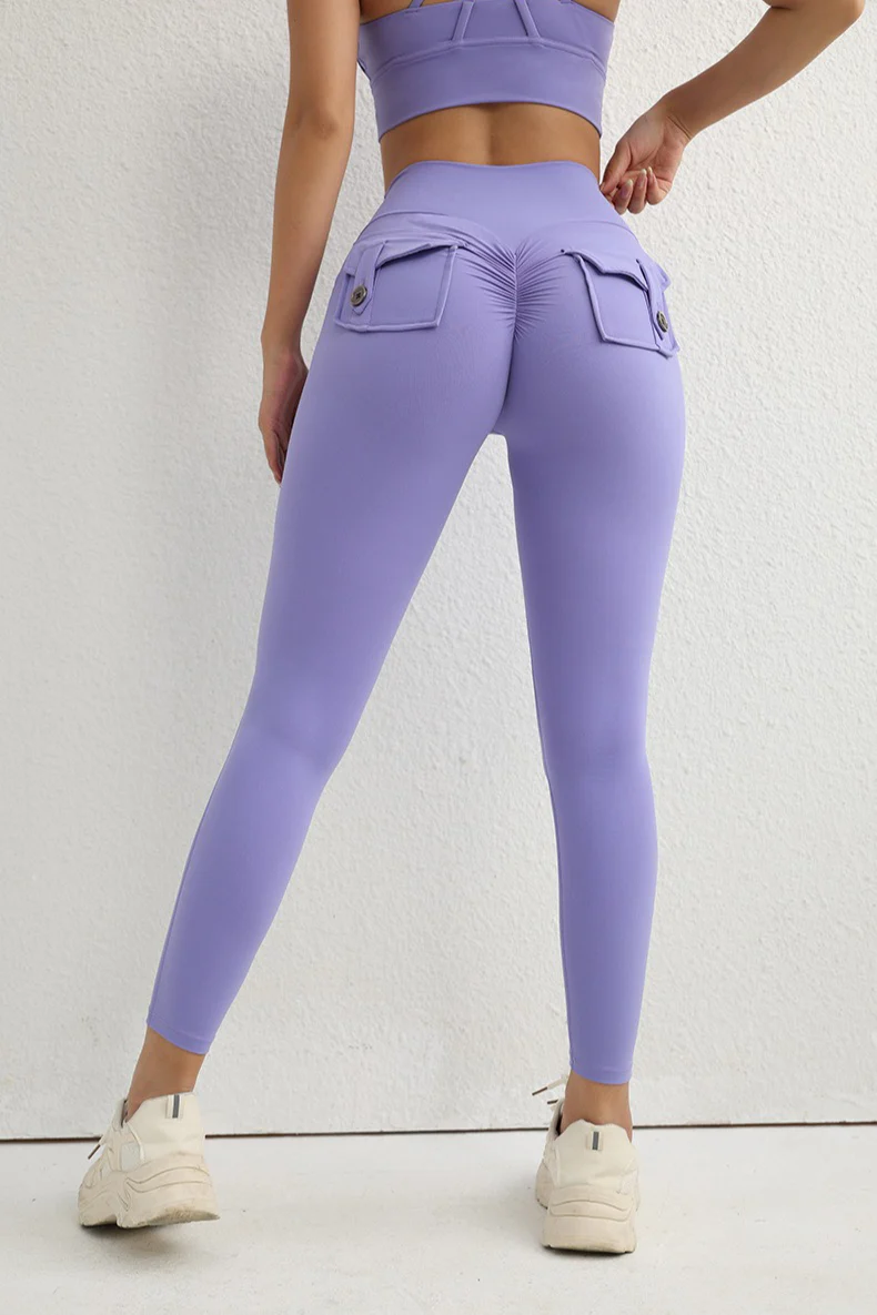 Utility Button High-Waist Booty Leggings - Image 7