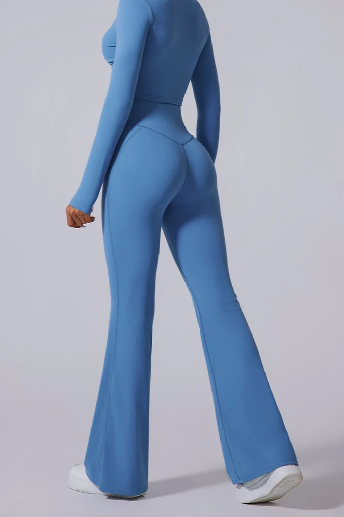 V-Waist Brushed Booty Lifting Workout Leggings - Image 11