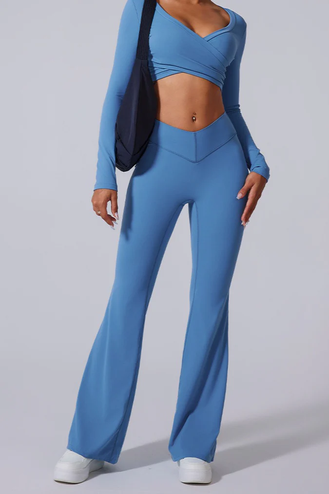 V-Waist Brushed Booty Lifting Workout Leggings - Image 13