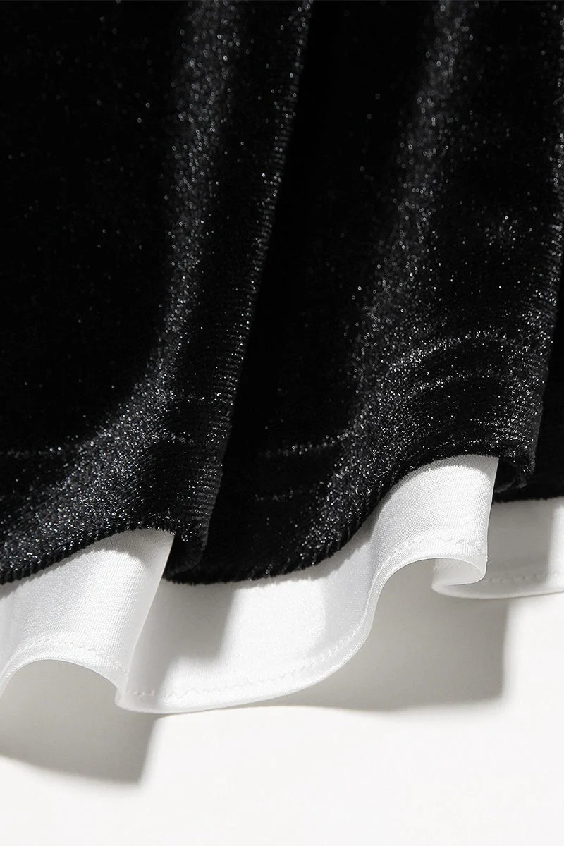 Velvet Bustier A-line Cocktail Dress - Image 13
