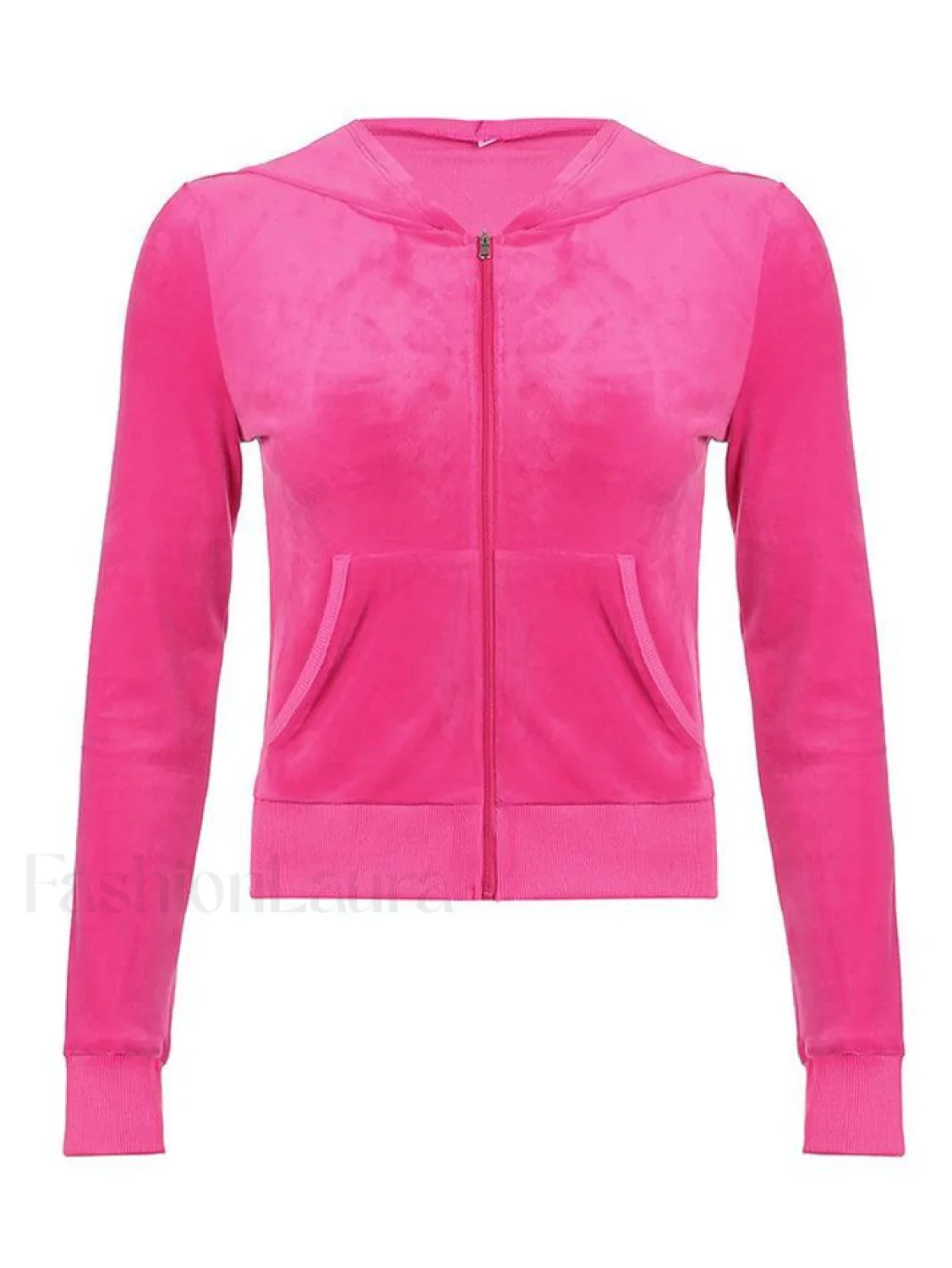 Velvet Zip Up Hoodie - Image 13