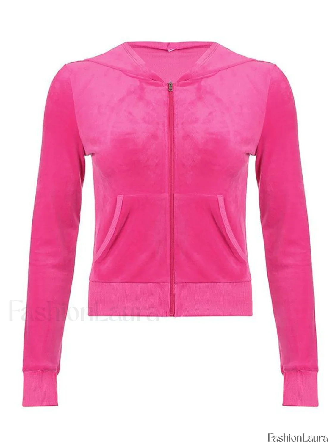 Velvet Zip Up Hoodie - Image 24