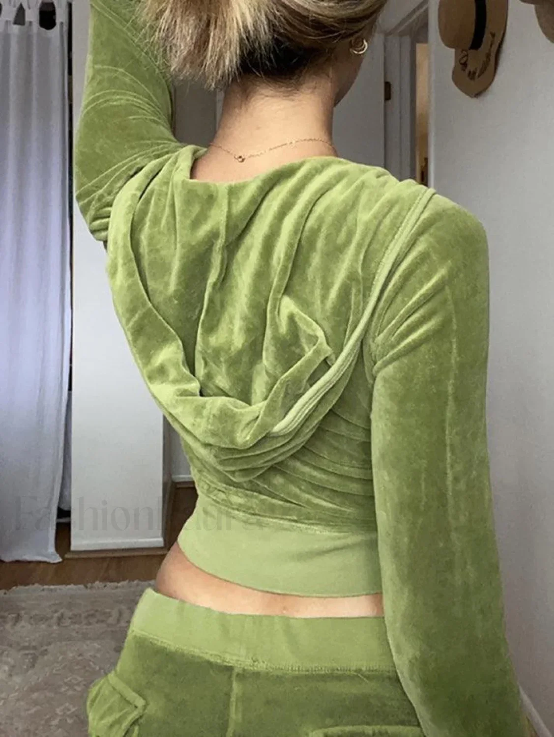 Velvet Zip Up Hoodie - Image 26