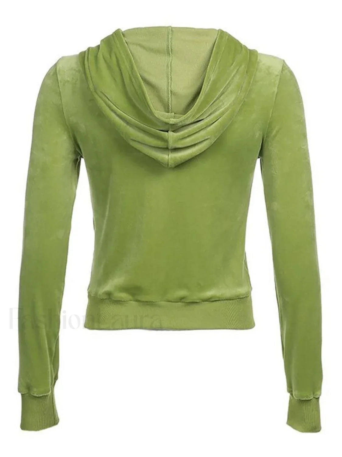 Velvet Zip Up Hoodie - Image 5