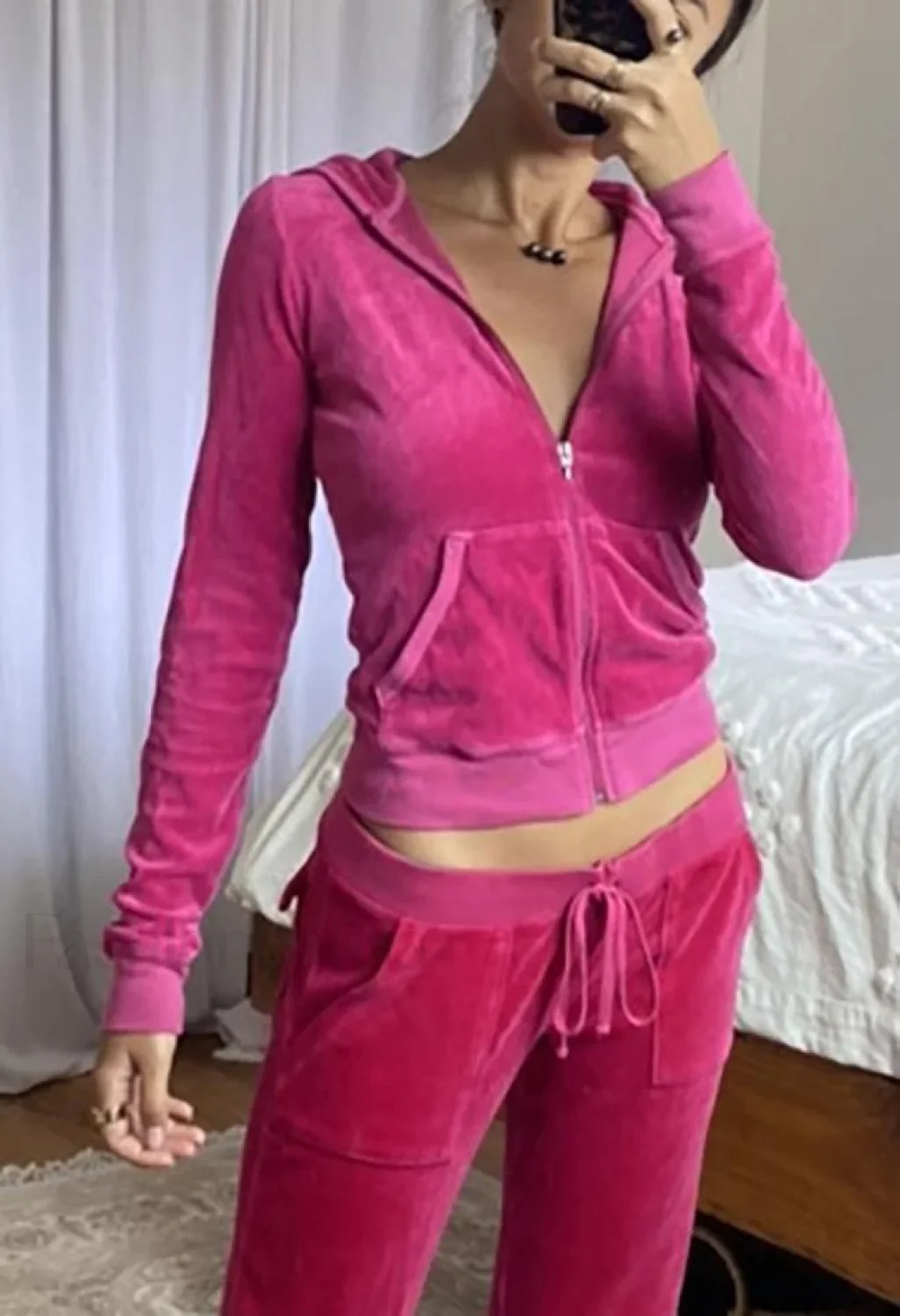 Velvet Zip Up Hoodie - Image 9
