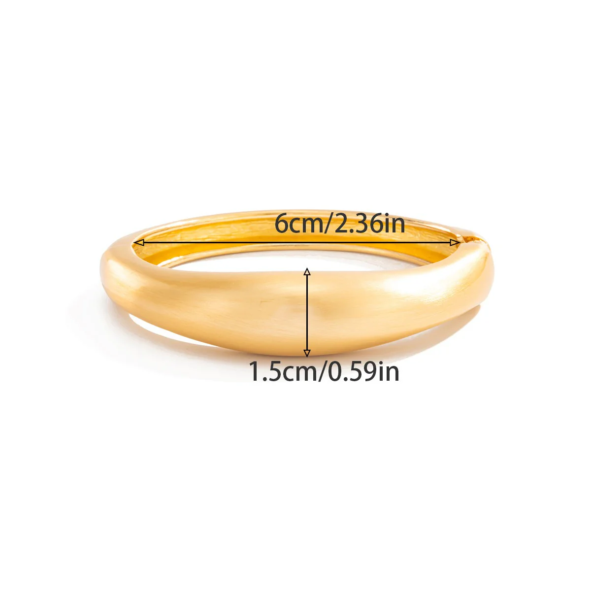 Versatile Matte Coil Bangle Bracelet - Image 4