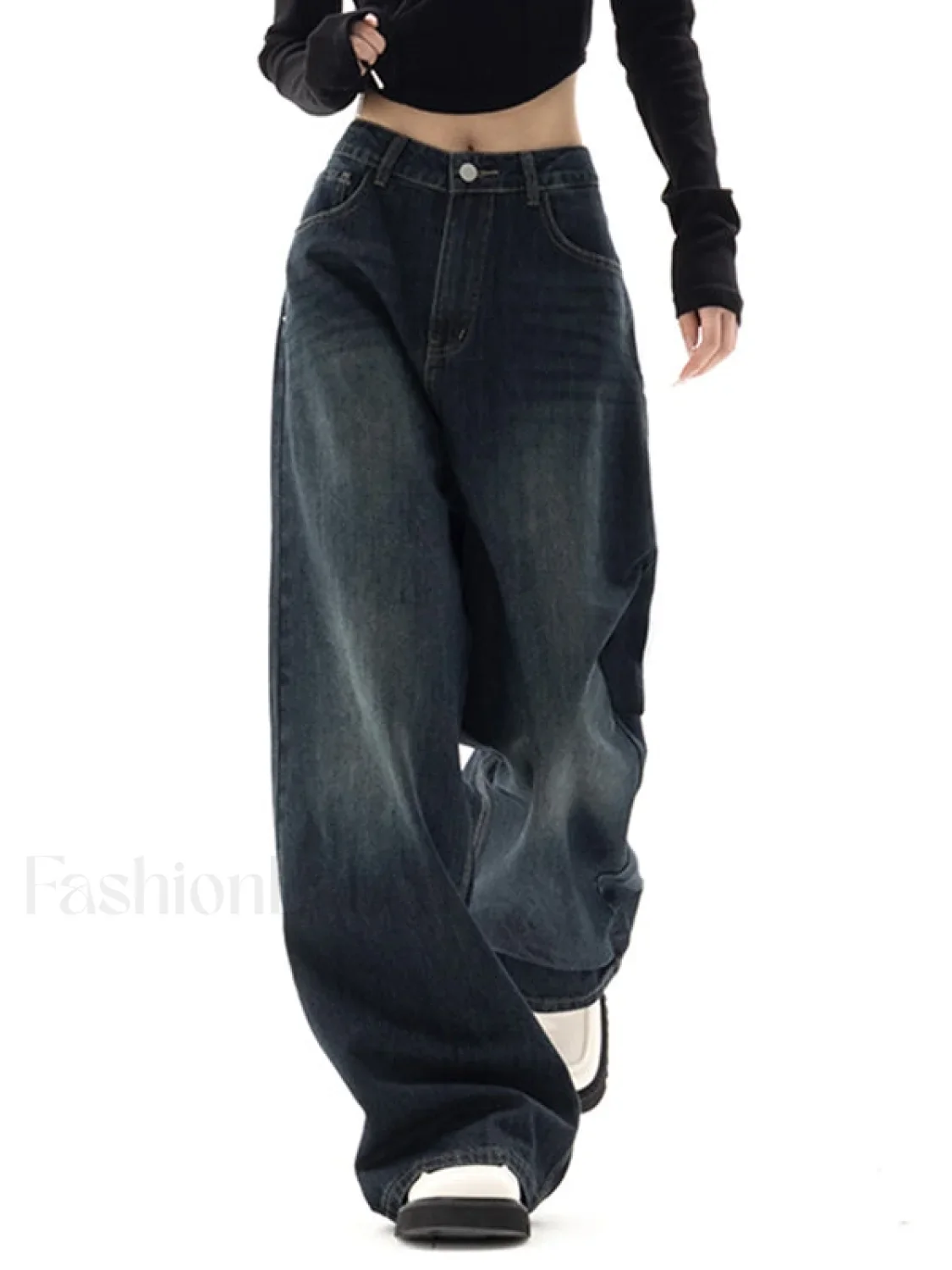 Vintage Blue 90s Boyfriend Jeans - Image 2