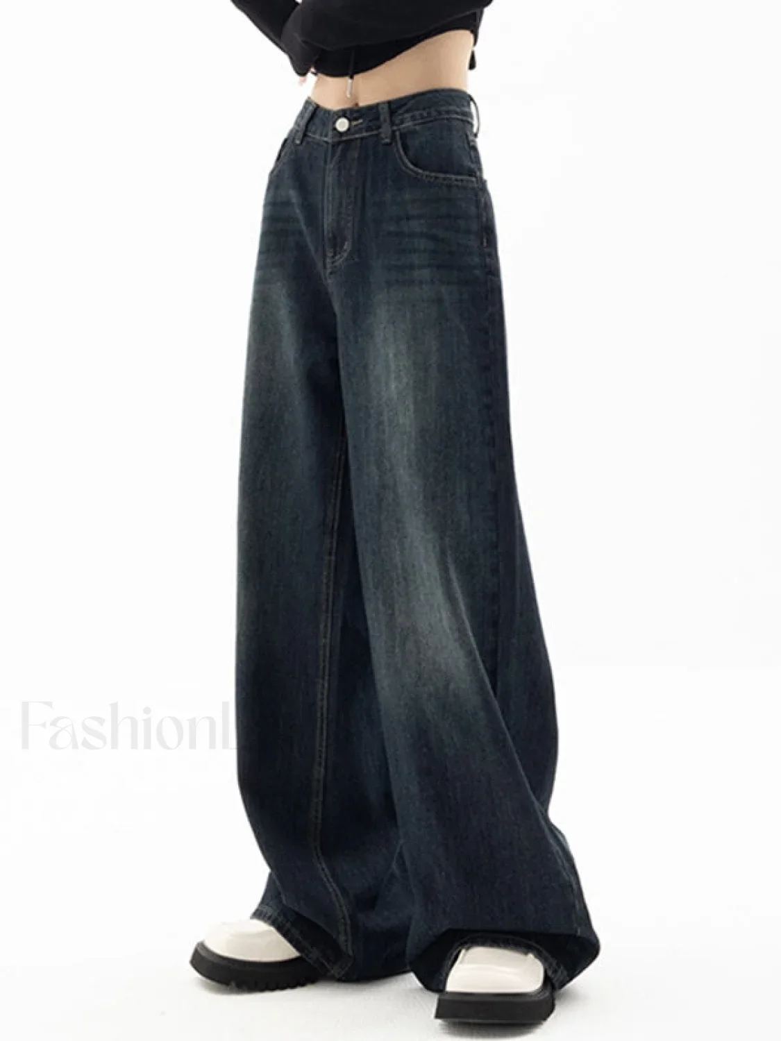 Vintage Blue 90s Boyfriend Jeans - Image 3