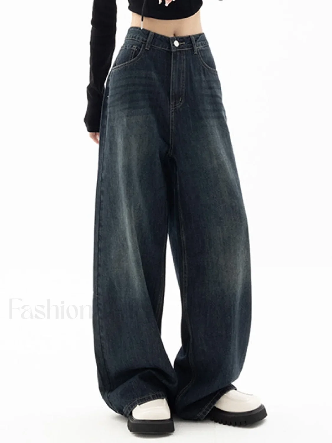 Vintage Blue 90s Boyfriend Jeans - Image 4