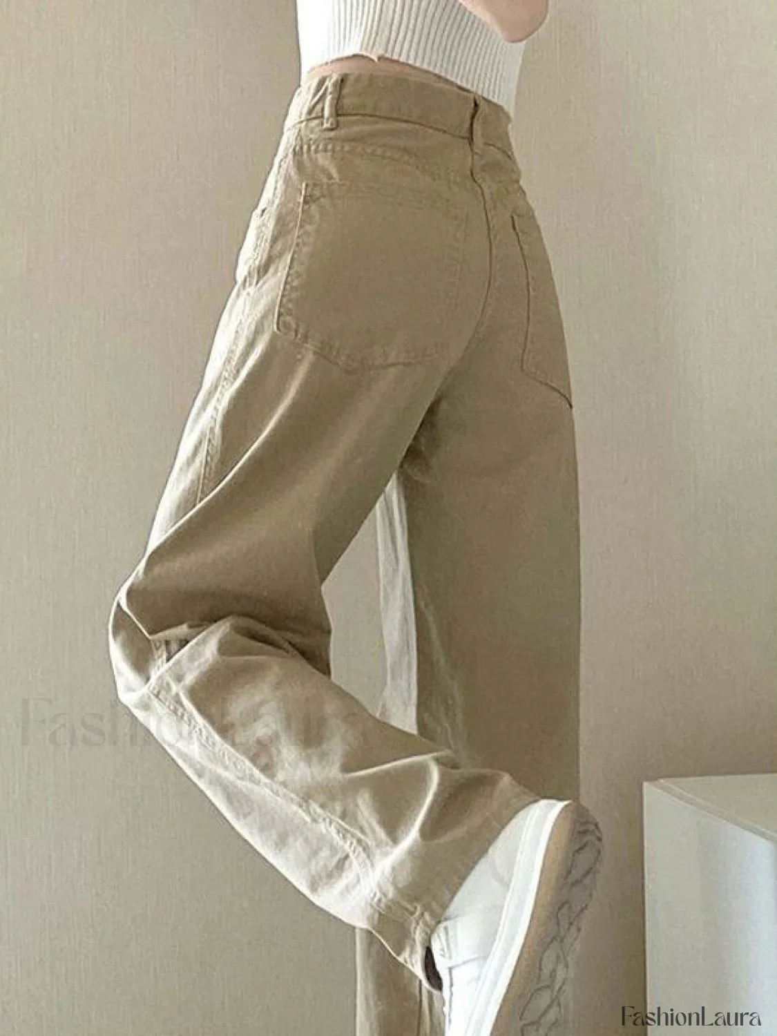 Vintage Khaki Straight Leg Boyfriend Jeans - Image 12