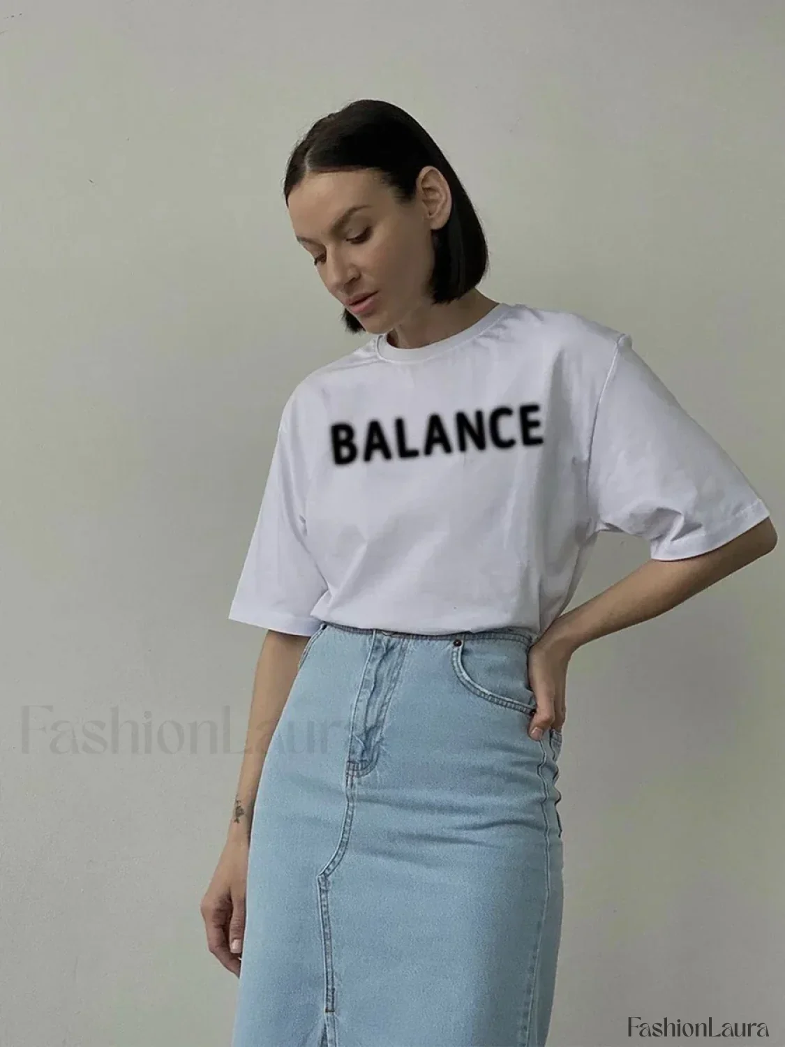 Vintage Letter Printed T-Shirt - Image 11