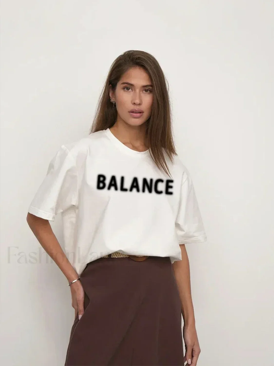 Vintage Letter Printed T-Shirt - Image 8