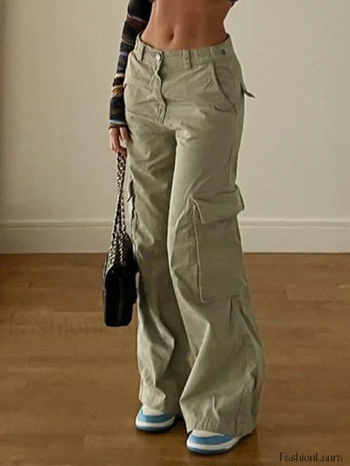 Vintage Pocket Baggy Cargo Jeans - Image 24