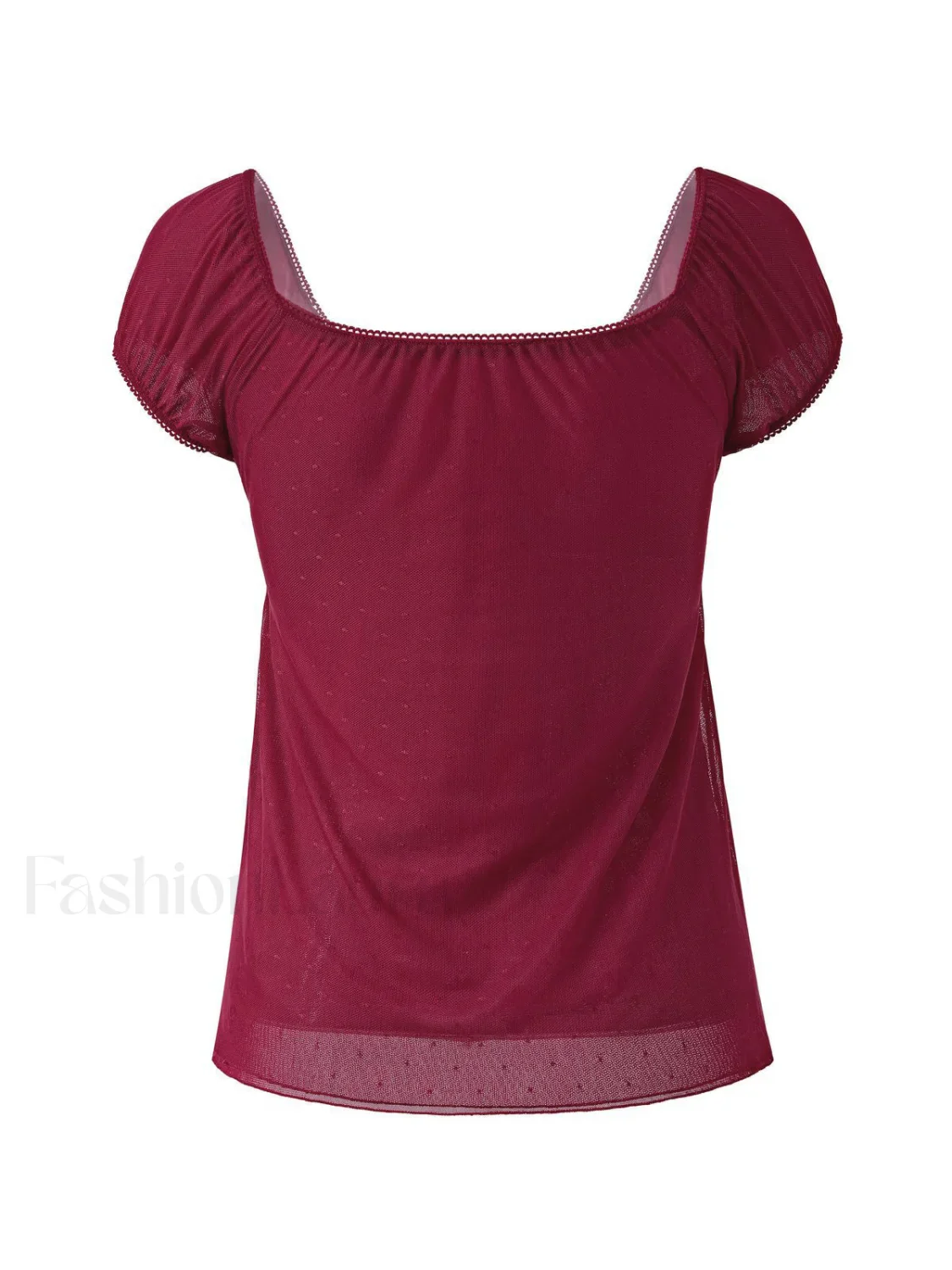 Vintage Tie Front Lace Trim Blouse - Image 21