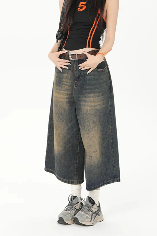 Vintage Y2K Loose Cropped Jeans - Image 39