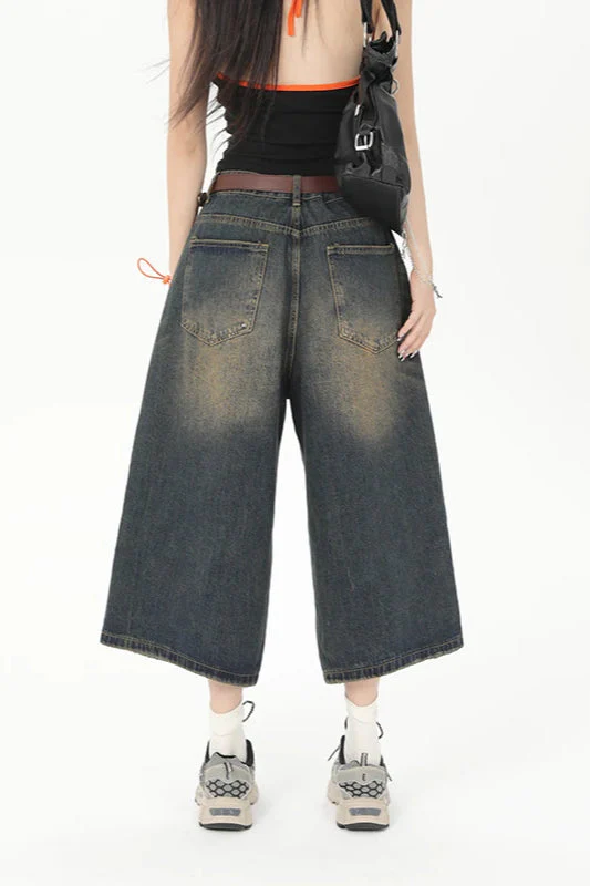 Vintage Y2K Loose Cropped Jeans - Image 40