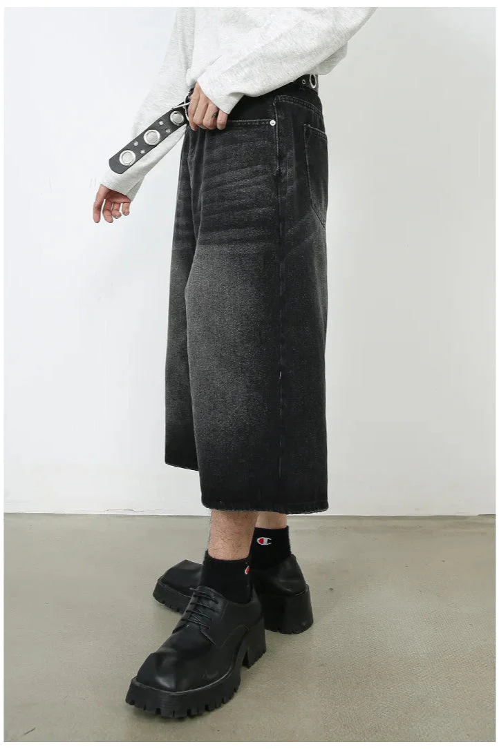 Vintage Y2K Loose Cropped Jeans - Image 9