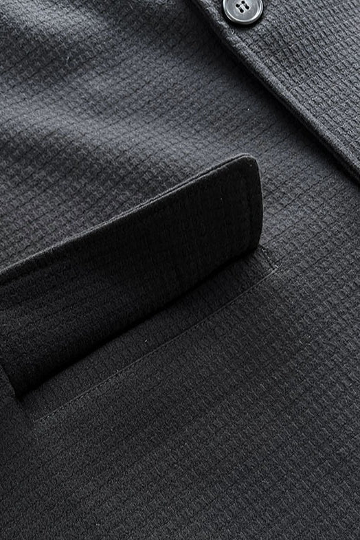 Waffle Textured Oversized Blazer - Image 10