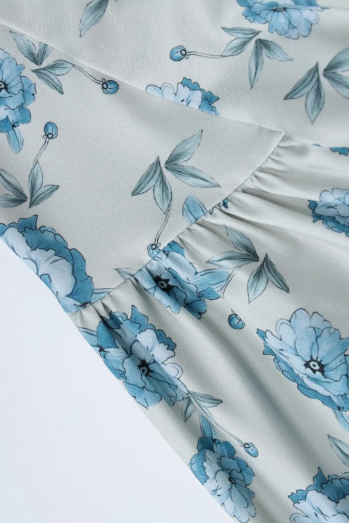 Waist Cinched Strap Maxi Floral Dress - Image 6