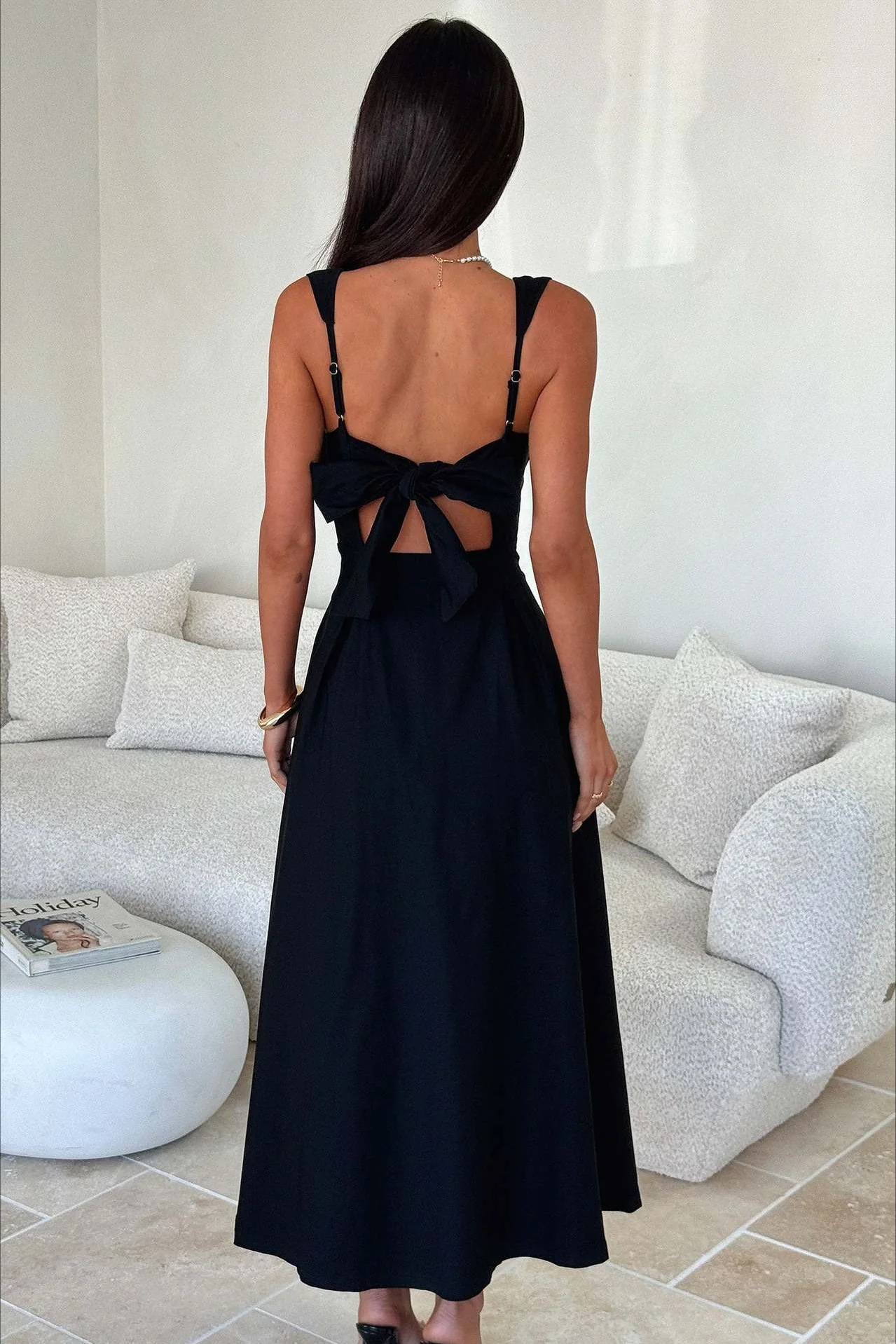 Waist Cinched Strap Vacation Dress - Image 6